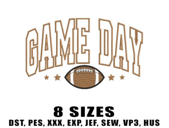 American Football Embroidery Designs for Handmade Gifts