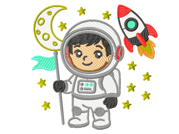 Astronaut Boy Embroidery Design Review: A Cosmic Touch for Handmade Gifts