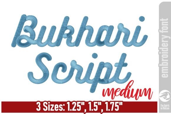 Bukhari Script Embroidery Font - Medium Review for Seasonal Projects