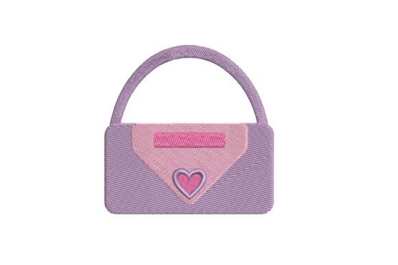 Cute Purse with Heart Embroidery Design Review