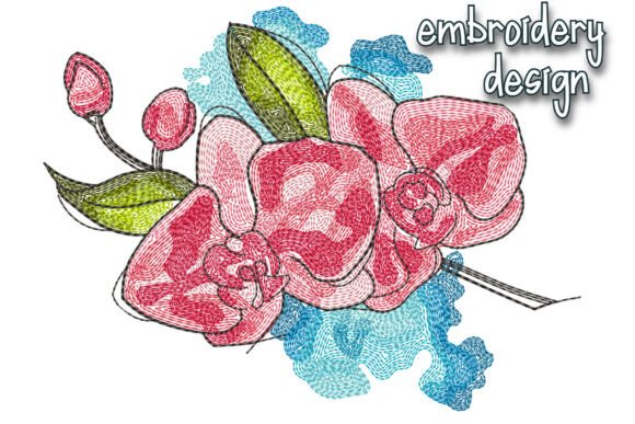 Flower Orchid Embroidery Design Review