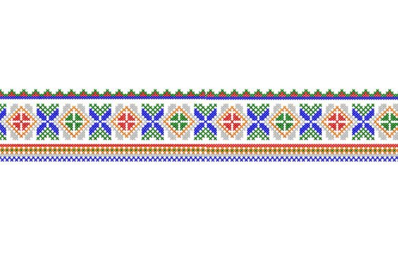 Folk Cross Stitch Border Embroidery Review for Handmade Gifts