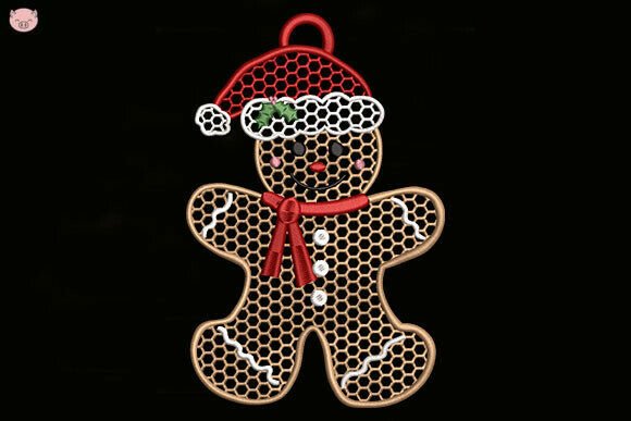 Gingerbread Man Christmas Embroidery: A Festive Addition to Seasonal Collections