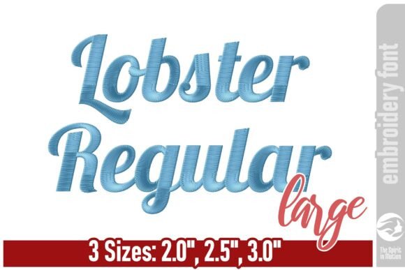 Lobster Regular Embroidery Font - Large Review for Seasonal Projects