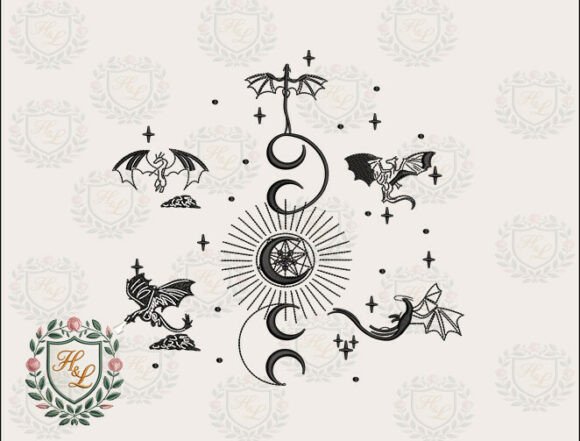 Night Sky Dragon Embroidery Files: A Magical Addition to Your Craft