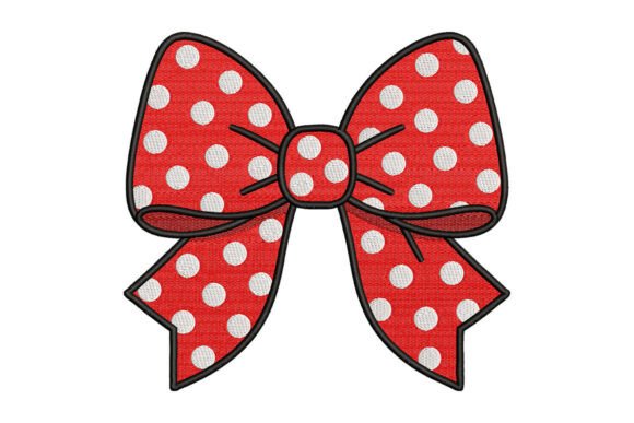 Red Polka Dot Bow Embroidery Review for Real Projects