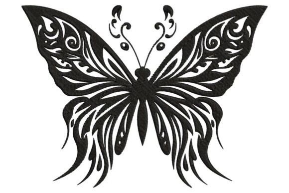 Tribal Butterfly Embroidery Design Review for Apparel Projects